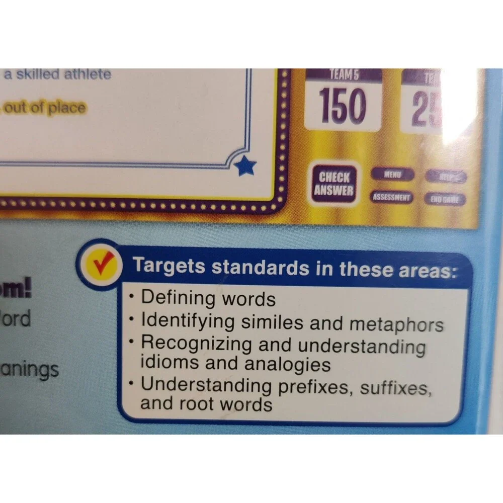 Lakeshore Education Lot of 2 Vocabulary Quiz,Fractions PC/MAC -2 Software Games